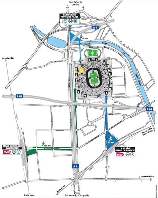Charmante Studio Ligne 13 Tram 5 Saint Denis Пьерфит-сюр-Сен Экстерьер фото